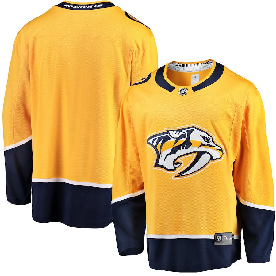 Men Nashville Predators Fanatics Branded Gold Breakaway Home NHL Jersey